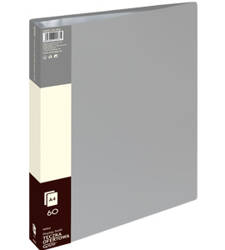 ALBUM OFERTOWY A4 GRAND 9006 120-1826 SZARY PVC 60 KIESZENI