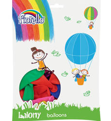 BALONY 10" FIORELLO 170-1673 PASTELOWY MIX KOLORÓW 100SZT