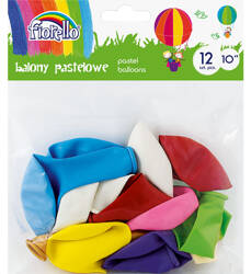 BALONY 10" FIORELLO 170-2453 PASTELOWY MIX KOLORÓW 12SZT