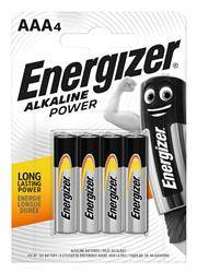 BATERIA ALKALICZNA AAA ENERGIZER ALKALINE POWER 4SZT