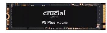 CRUCIAL DYSK SSD P5 PLUS 2TB M.2 NVME 2280 PCIE 4.0