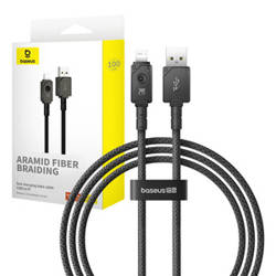 KABEL SZYBKIEGO ŁADOWANIA BASEUS USB DO IP 2,4A,1M (CZARNY)