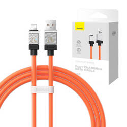 KABEL SZYBKO ŁADUJĄCY BASEUS USB-A DO LIGHTNING COOLPLAY SERIES 2.4A 1M (POMARAŃCZOWY)