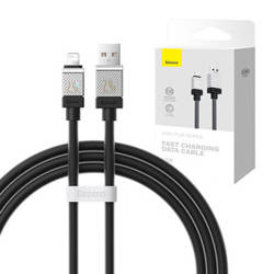 KABEL SZYBKO ŁADUJĄCY BASEUS USB-A DO LIGHTNING COOLPLAY SERIES 20W 2M (CZARNY)