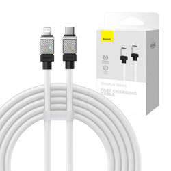 KABEL SZYBKO ŁADUJĄCY BASEUS USB-C DO LIGHTNING COOLPLAY SERIES 20W 2M (BIAŁY)