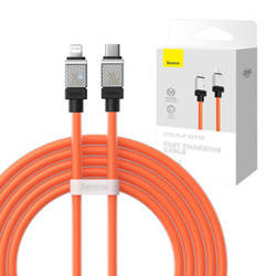 KABEL SZYBKO ŁADUJĄCY BASEUS USB-C DO LIGHTNING COOLPLAY SERIES 20W 2M (POMARAŃCZOWY)