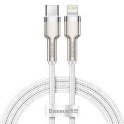 KABEL USB-C DO LIGHTNING BASEUS CAFULE, PD, 20W, 1M (BIAŁY)