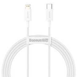 KABEL USB-C DO LIGHTNING BASEUS SUPERIOR SERIES, 20W, PD, 1.5M (BIAŁY)