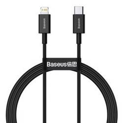 KABEL USB-C DO LIGHTNING BASEUS SUPERIOR SERIES, 20W, PD, 1M (CZARNY)