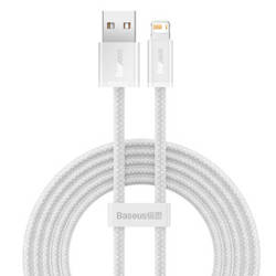 KABEL USB DO LIGHTNING BASEUS DYNAMIC, 2.4A, 1M (BIAŁY)