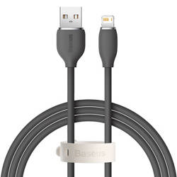 KABEL USB DO LIGHTNING BASEUS JELLY, 2,4A 1,2M (CZARNY)