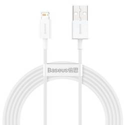 KABEL USB DO LIGHTNING BASEUS SUPERIOR SERIES, 2.4A, 0.25M (BIAŁY)