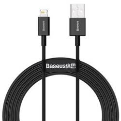 KABEL USB DO LIGHTNING BASEUS SUPERIOR SERIES, 2.4A, 2M (CZARNY)