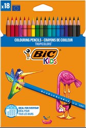 KREDKI OŁÓWKOWE BIC KIDS TROPICOLORS 9375173 MIX*18