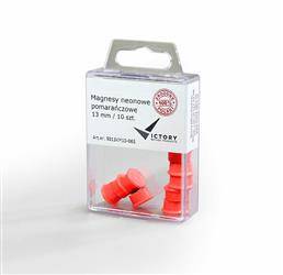 MAGNESY 13MM VICTORY OFFICE PRODUCTS 5013KM10-065 NEONOWE POMARAŃCZOWE 10SZT