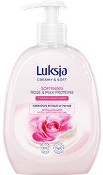 MYDŁO W PŁYNIE LUKSJA ROSE PETALS & MILK PROTEINS 500ML