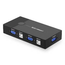 PRZEŁĄCZNIK SWITCH KVM UGREEN 30357 2-PORTOWY VGA (CZARNY)