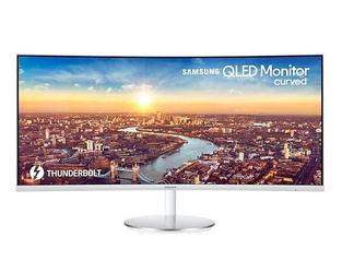 SAMSUNG MONITOR 34 CALE LC34J791WTPXEN VA 3440X1440 ULTRA WQHD 0,88125 1XHDMI/1XDP/2XTHUNDERBOLT 3.0 4 MS (GTG) GŁOŚNIKI ZAKRZYWIONY BIAŁY HAS 100HZ 2