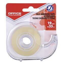 TAŚMA BIUROWA Z DYSPENSEREM 19MMX33M OFFICE PRODUCTS BEZBARWNA