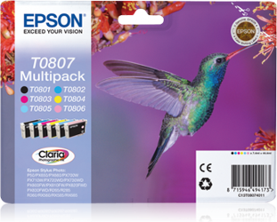 TUSZ ORYGINALNY EPSON T0807 C13T08074011 CMYK  7,4 ML