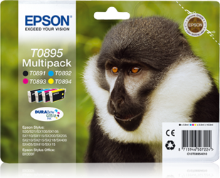 TUSZ ORYGINALNY EPSON T0895 C13T08954010 CMYK  16,3 ML