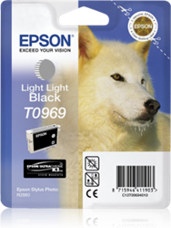 TUSZ ORYGINALNY EPSON T0969 C13T09694010 LIGHT CZARNY 11,4 ML