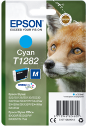 TUSZ ORYGINALNY EPSON T1282 C13T12824012 CYAN  3,5 ML