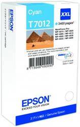 TUSZ ORYGINALNY EPSON T7012 C13T70124010 CYAN  3400 STRON