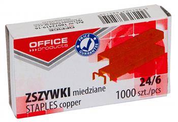 ZSZYWKI MIEDZIANE OFFICE PRODUCTS 24/6 1000SZT.